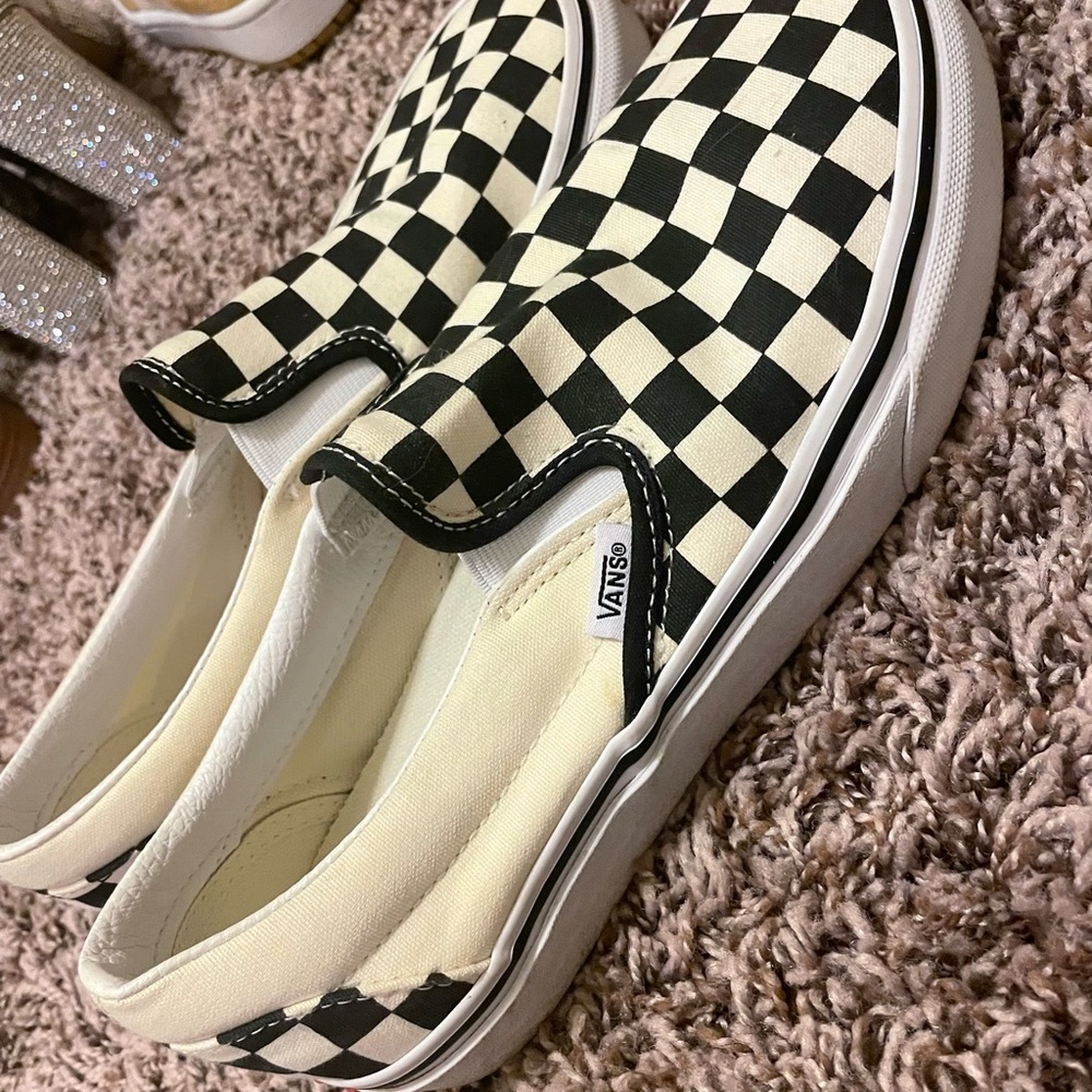 Woman’s Checkered Vans